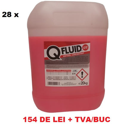 Pachet 28 de bucati Antigel concentrat Rosu G12 20Kg
