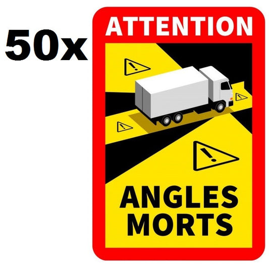 PACHET 50 Autocolante "Angles morts"