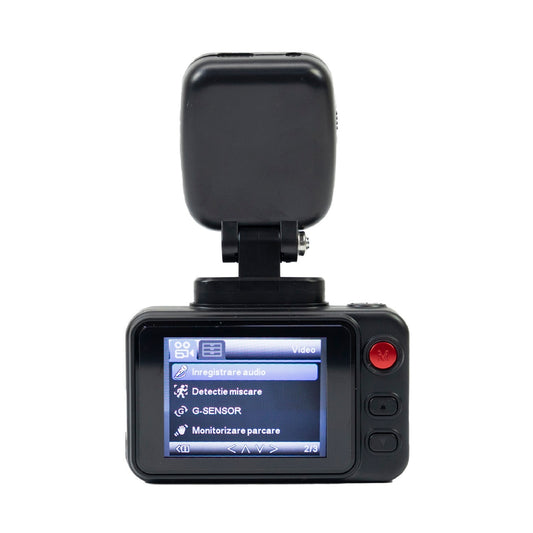 Pachet Camera auto DVR PNI Voyager S2500, WiFi, 4K UHD, ecran 2 inch si card de memorie microSD 128GB inclus
