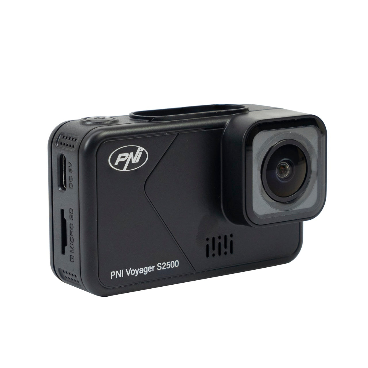 Pachet Camera auto DVR PNI Voyager S2500, WiFi, 4K UHD, ecran 2 inch si card de memorie microSD 128GB inclus