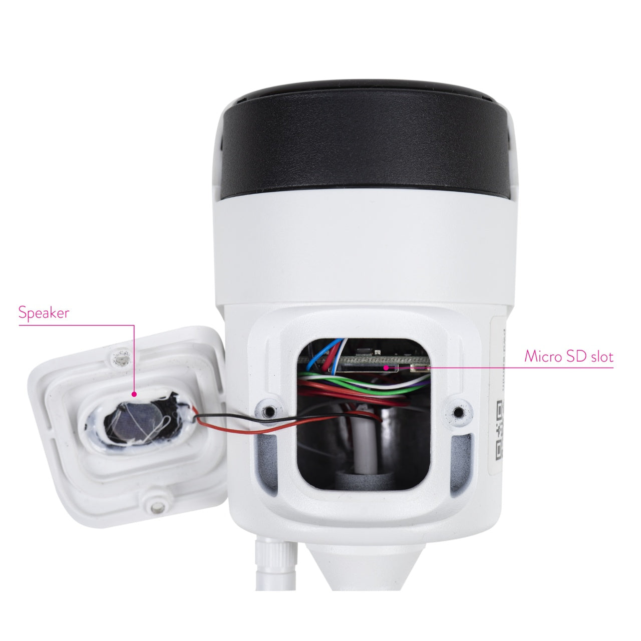 Pachet Camera supraveghere video PNI House IP52 2MP 1080P wireless cu IP + Card de memorie MicroSD PNI 128GB cu adaptor SD