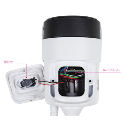 Pachet Camera supraveghere video PNI House IP52 2MP 1080P wireless cu IP + Card de memorie MicroSD PNI 128GB cu adaptor SD