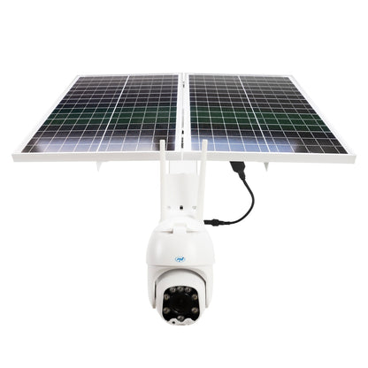 Pachet camera supraveghere video PNI IP60 live PTZ cu panou solar, 2MP, GSM 4G si card MicroSD PNI 128GB