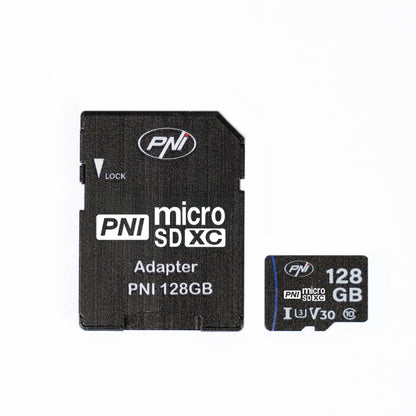 Pachet camera supraveghere video PNI IP60 live PTZ cu panou solar, 2MP, GSM 4G si card MicroSD PNI 128GB