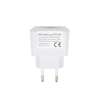 Pachet Interfon video inteligent PNI SafeHome PT710B WiFi HD, P2P si cablu USB 2.0 la Micro USB 1m