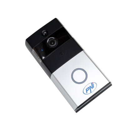 Pachet Interfon video inteligent PNI SafeHome PT710B WiFi HD, P2P si cablu USB 2.0 la Micro USB 1m