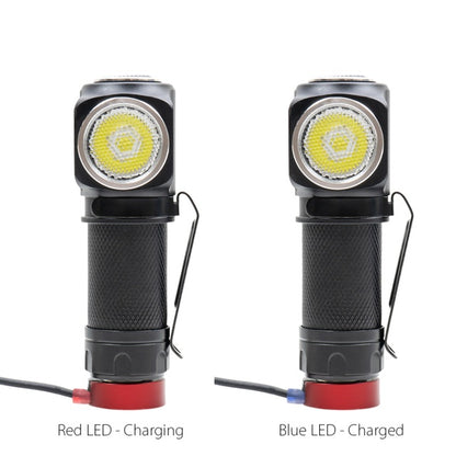 Pachet Lanterna frontala PNI Adventure F75 cu LED 6W, 600 lm, din aluminiu, cu acumulator si alimentator PNI CHG300 cu port USB C, QC3.0, PD3.0, PPS si port USB-A, 30W