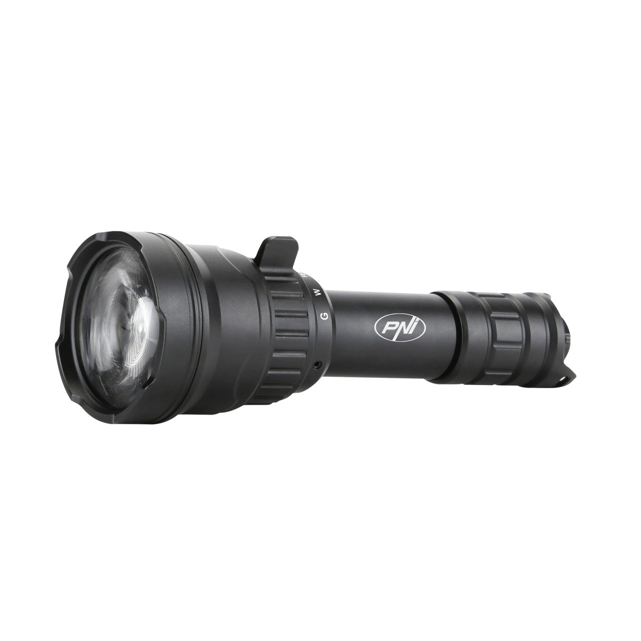 Pachet Lanterna PNI Adventure F300 cu LED in 3 culori, alb, rosu, verde, max. 10W, IPX6 + Sticky Pad Drapel