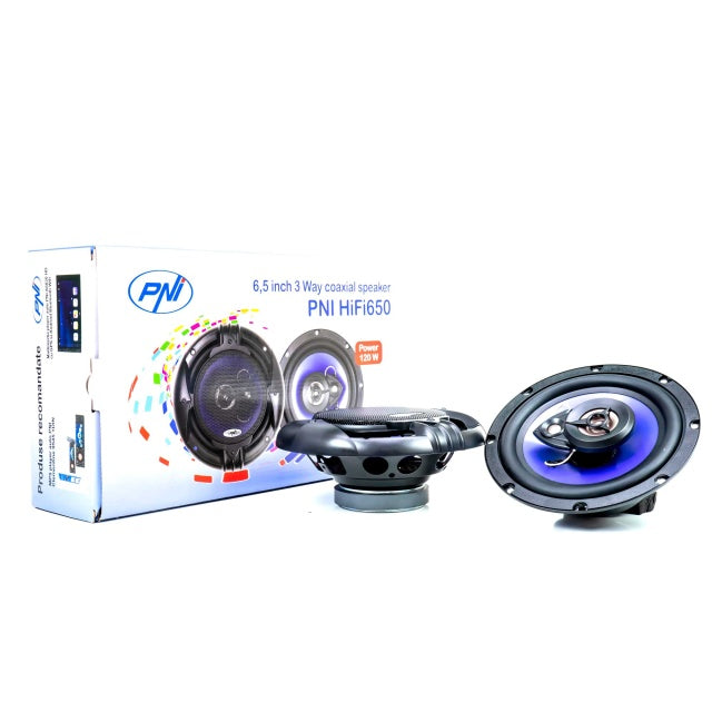 Pachet MP5 player auto PNI Clementine 9545 + Difuzoare auto coaxiale PNI HiFi650, 120W, 16.5 cm