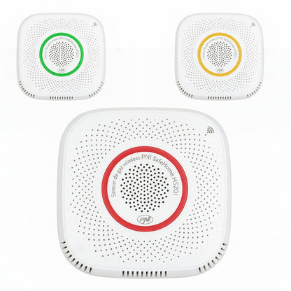 Pachet senzor de gaz metan (CH4) PNI SafeHouse HS201 cu Wi-Fi, Tuya Smart si Sticky Pad Drapel inclus