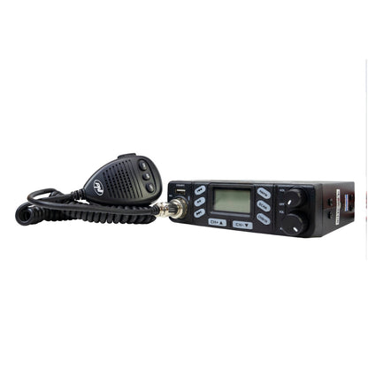 Pachet Statie radio CB PNI Escort HP 6800 ASQ, 12/24 V cu antena CB PNI ML70 cu magnet