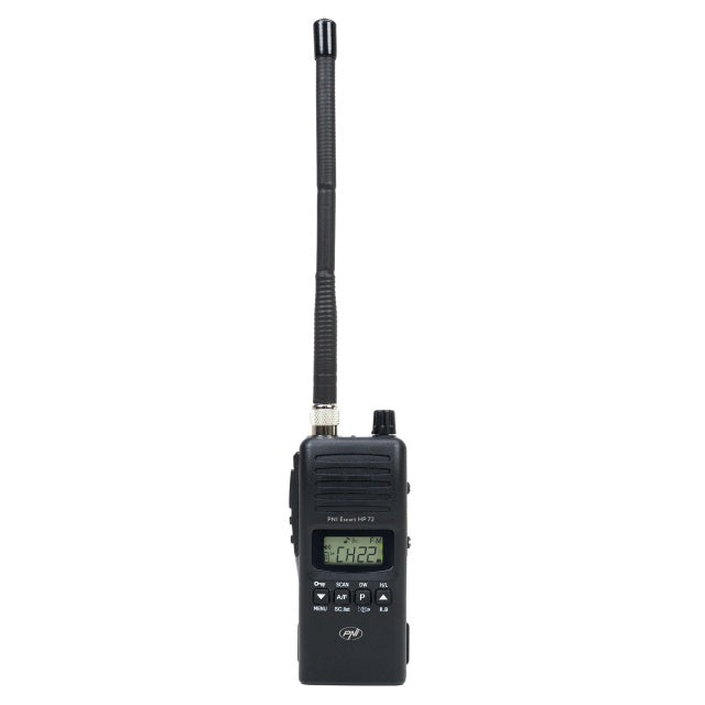Pachet Statie radio CB PNI Escort HP 72 cu adaptor alimentare 12V-24V si antena exterioara