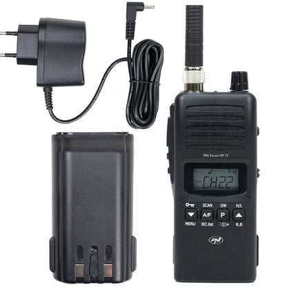Pachet Statie radio CB PNI Escort HP 72 cu adaptor alimentare si antena PNI Extra 48