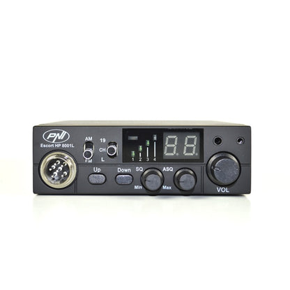 Pachet statie radio CB PNI ESCORT HP 8001L ASQ + Antena CB PNI S75 cu cablu si montura fixa