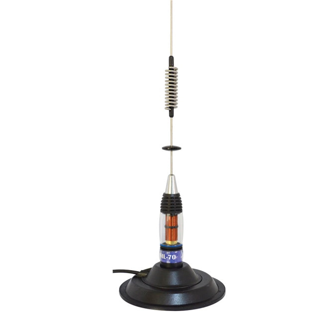 Pachet statie radio CB PNI ESCORT HP 8024 ASQ, 12-24 V, 40 canale,4W + Antena CB PNI ML70 cu magnet