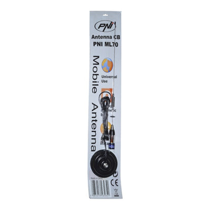 Pachet statie radio CB PNI ESCORT HP 8024 ASQ, 12-24 V, 40 canale,4W + Antena CB PNI ML70 cu magnet