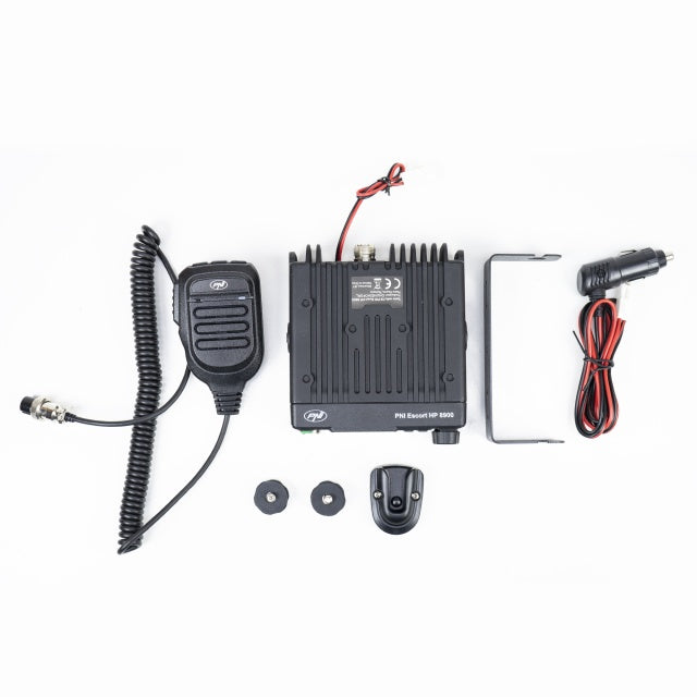 Pachet Statie radio CB PNI Escort HP 8900 ASQ, 12-24V + Antena CB PNI Extra 40 cu baza magnetica