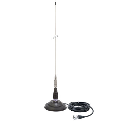 Pachet statie radio CB TTi TCB-550 EVO, VOX, Scan, ecran multicolor, 12-24V si antena PNI ML100 cu magnet, 100 cm, 26-30MHz, 250W