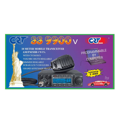 Pachet Statie radioamatori CRT SS 9900V + Accesoriu Sticky Pad Blue