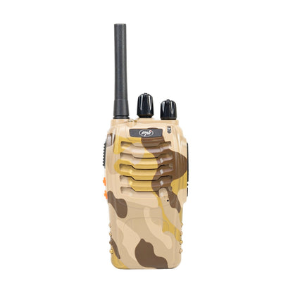 Pachet statii radio portabile PNI PMR R40 Camo 0.5W, 16 canale, ASQ, TOT, monitor, programabila, acumulatori Li-Ion 1200mAh, incarcatoare si casti incluse, set cu 4 buc