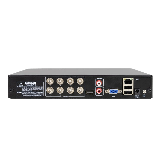 Pachet supraveghere video AHD PNI House AHD880, 8 canale, 5MP - DVR/NVR si 4 camere exterior AHD25, 5MP, dome, IP66