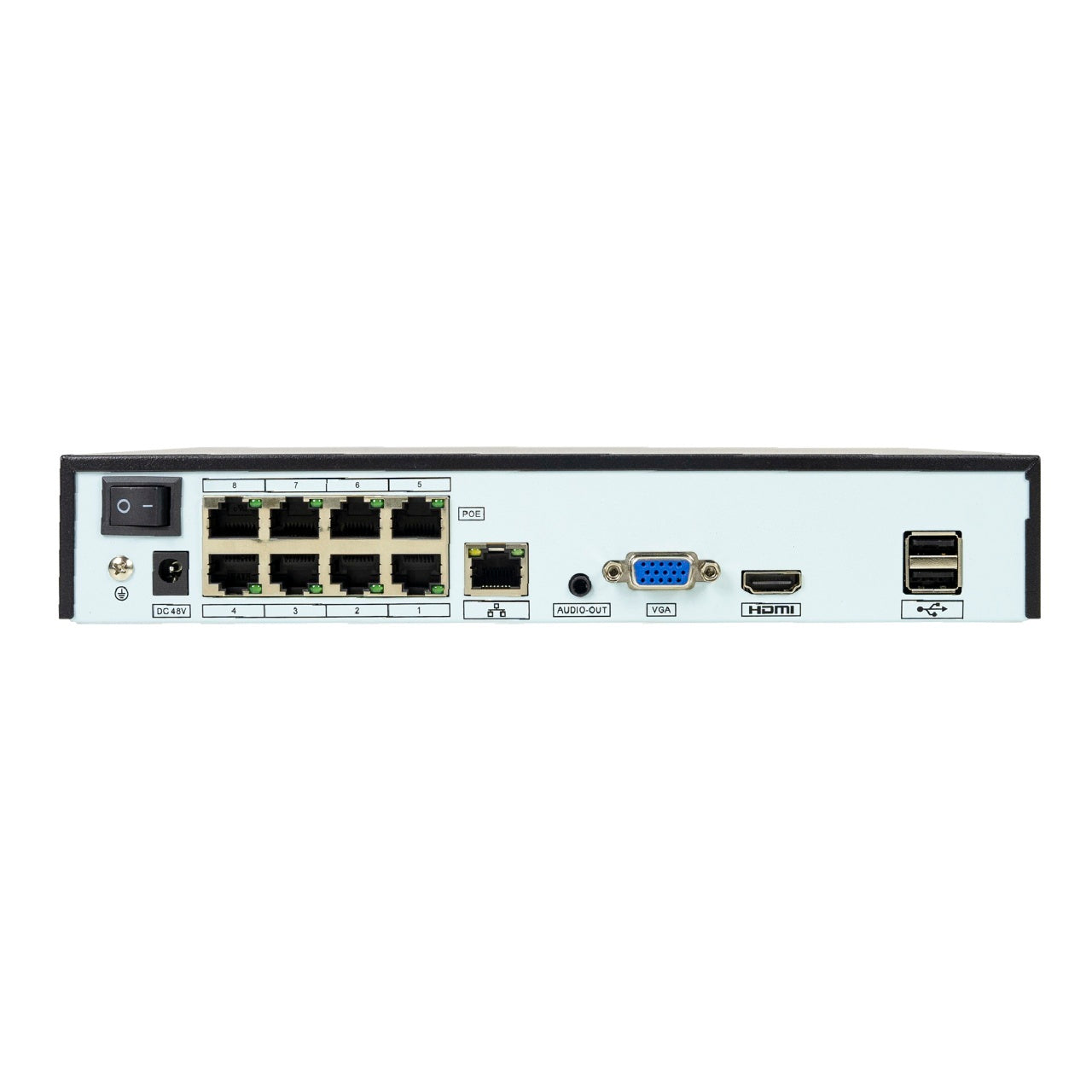 Pachet supraveghere video NVR POE PNI House IP716J, 8 camere PNI IP818J 8MP si 8 cabluri UTP CAT6 20 metri incluse