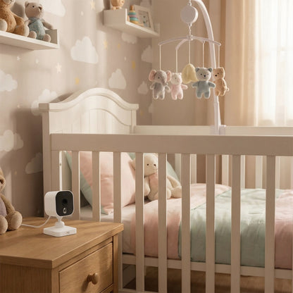 Pachet Video Baby Monitor PNI BM500 ecran 5 inch wireless 2.4 GHz si Sticky Pad Drapel inclus