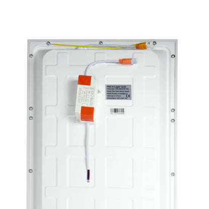 Panou LED PNI H-Light 1230 48W, 1200x300mm, 4800lm, 6400K, de interior, incastrabil, alb rece