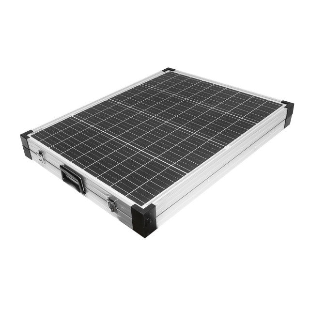 Panou solar tip valiza 120W cu regulator de tensiune 12/24V 20Ah, 2 USB-uri