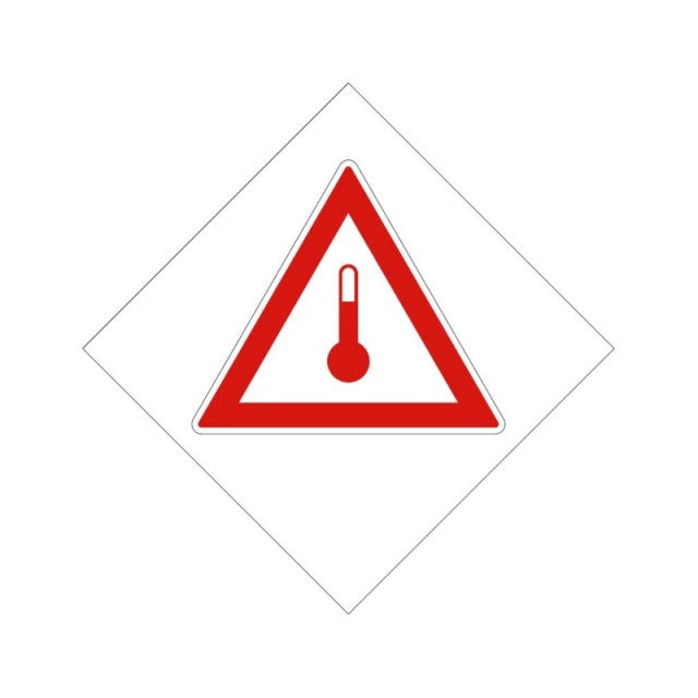 Placa ADR aluminiu - "Transport substante cu temperatura ridicata"