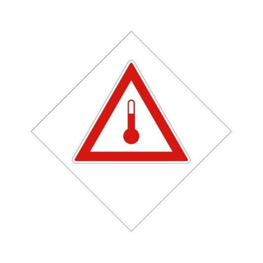 Placa ADR aluminiu - "Transport substante cu temperatura ridicata"