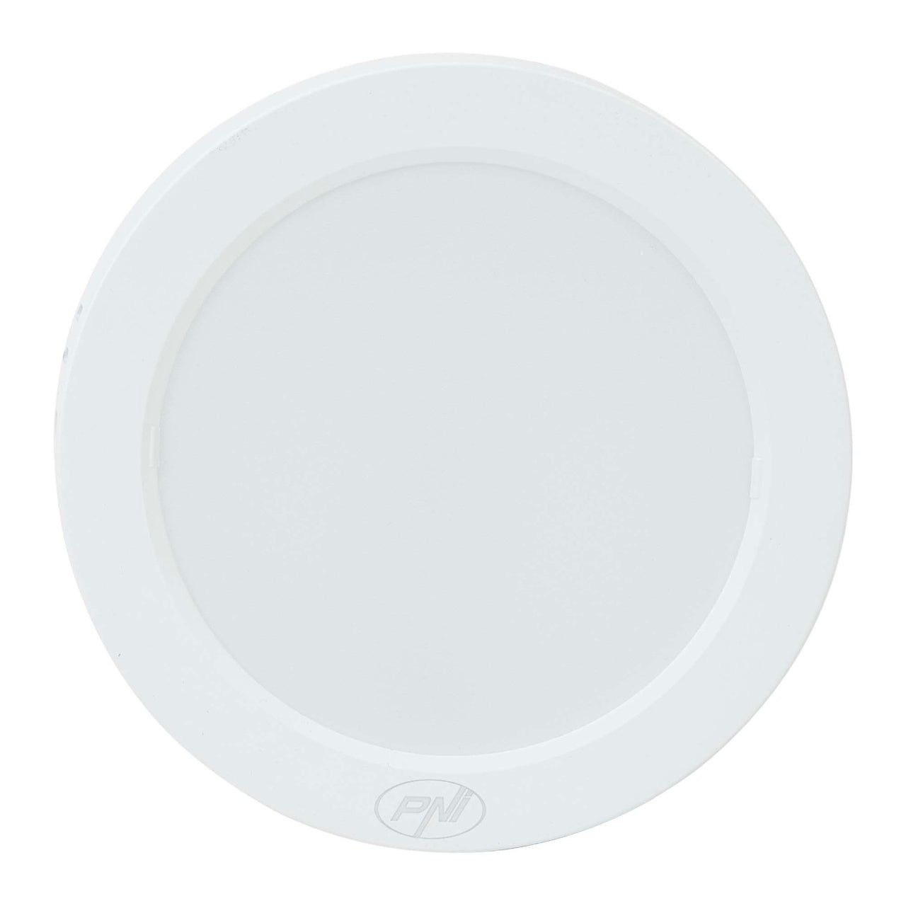 Plafoniera LED PNI D-Light CL2412 12W, rotunda 16.7 cm, 6400K, alimentare 230V, 1320 lm, alb rece