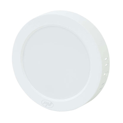 Plafoniera LED PNI D-Light CL2412 12W, rotunda 16.7 cm, 6400K, alimentare 230V, 1320 lm, alb rece
