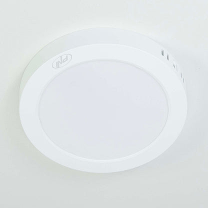 Plafoniera LED PNI D-Light CL2418 18W, rotunda 21.7 cm, 6400K, 230V, 1980 lm, alb rece