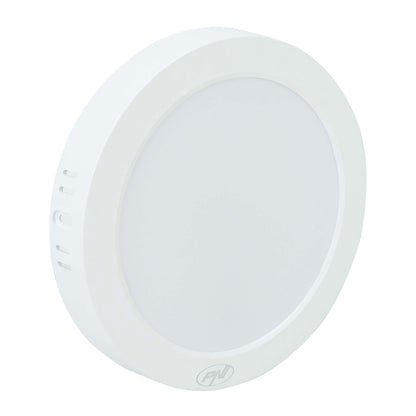 Plafoniera LED PNI D-Light CL2418 18W, rotunda 21.7 cm, 6400K, 230V, 1980 lm, alb rece