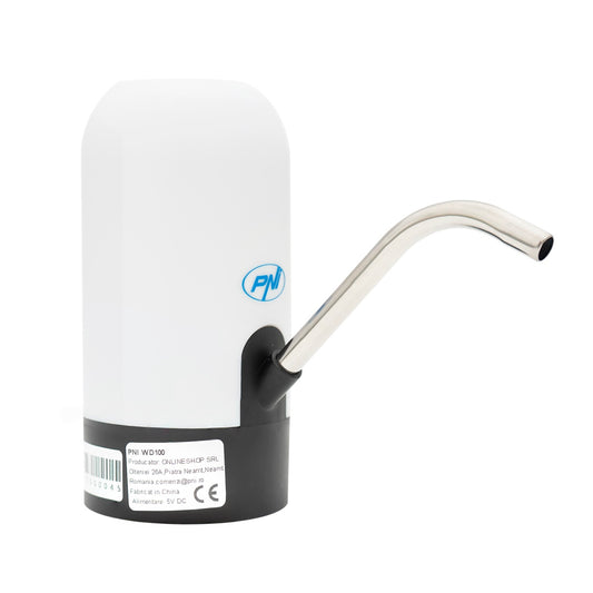 Pompa electrica pentru bidon de apa PNI WD100 incarcare prin micro USB, acumulator 800 mAh, putere 4W