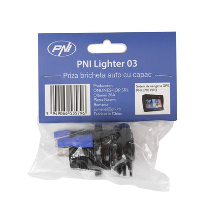 Priza bricheta auto PNI Lighter 03 cu capac, 12V 15A, 24V 10A