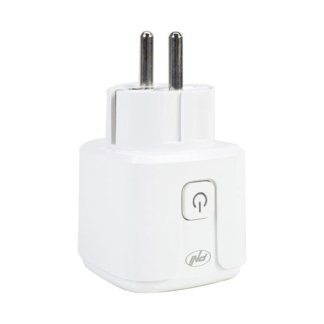 Priza inteligenta PNI SmartHome WP800 WiFi control prin internet, App Tuya Smart, compatibila cu Amazon Alexa si Google Home, masoara consumul de energie