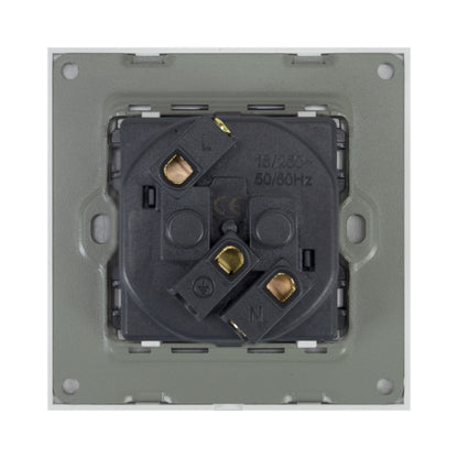 Priza simpla incastrabila PNI WP101 cu rama din sticla, 16A, 3700W, 230V