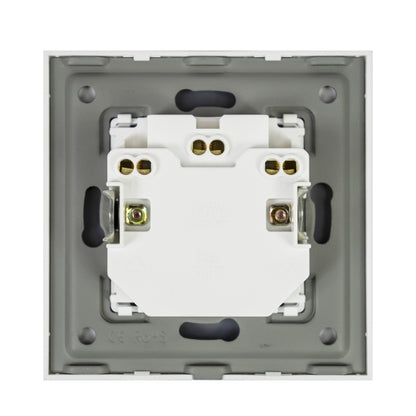 Priza simpla x2 incastrabila PNI WP222W cu rama din sticla culoare alb