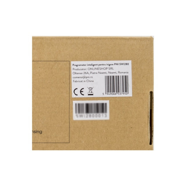 Programator inteligent pentru irigare PNI SWI280, Wi-Fi, pentru 8 zone, control din Tuya Smart, compatibil cu Amazon Alexa si Google Home