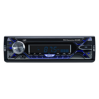 Radio MP3 player auto PNI Clementine 8550BT, fata detasabila, 4x45w, 12V, 1 DIN, cu SD, USB, AUX, RCA