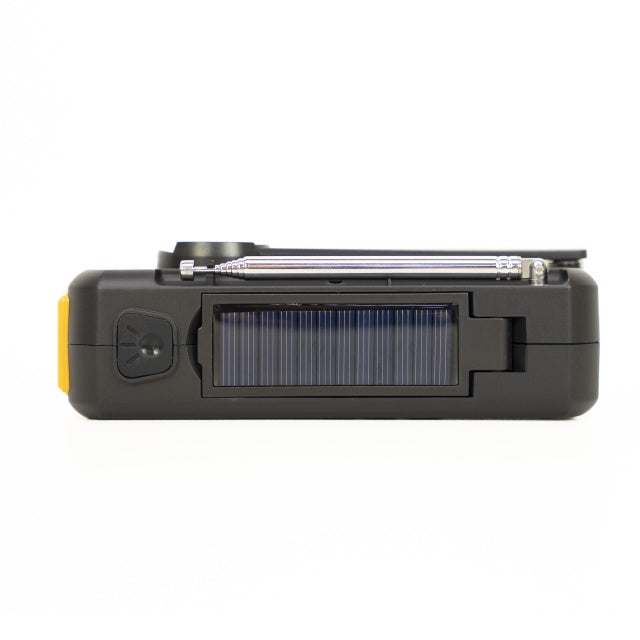 Radio portabil PNI DYN300, cu dinam, incarcare solara, lanterna, powerbank 4000 mAh, SOS, IPX3, orange