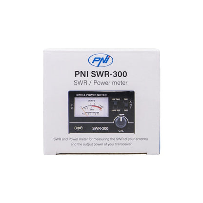 Reflectometru PNI SWR-300 PWR-SWR Meter, pentru masurare SWR antene radio in frecventa 26-30Mhz si putere statii radio CB