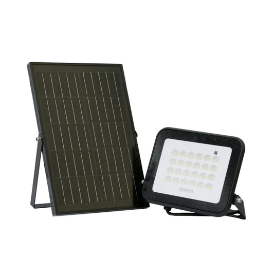 Reflector LED PNI GreenHouse WS100 100W cu panou solar, acumulator 10000mAh, telecomanda, timing si luminozitate reglabila, 6500 K, IP65