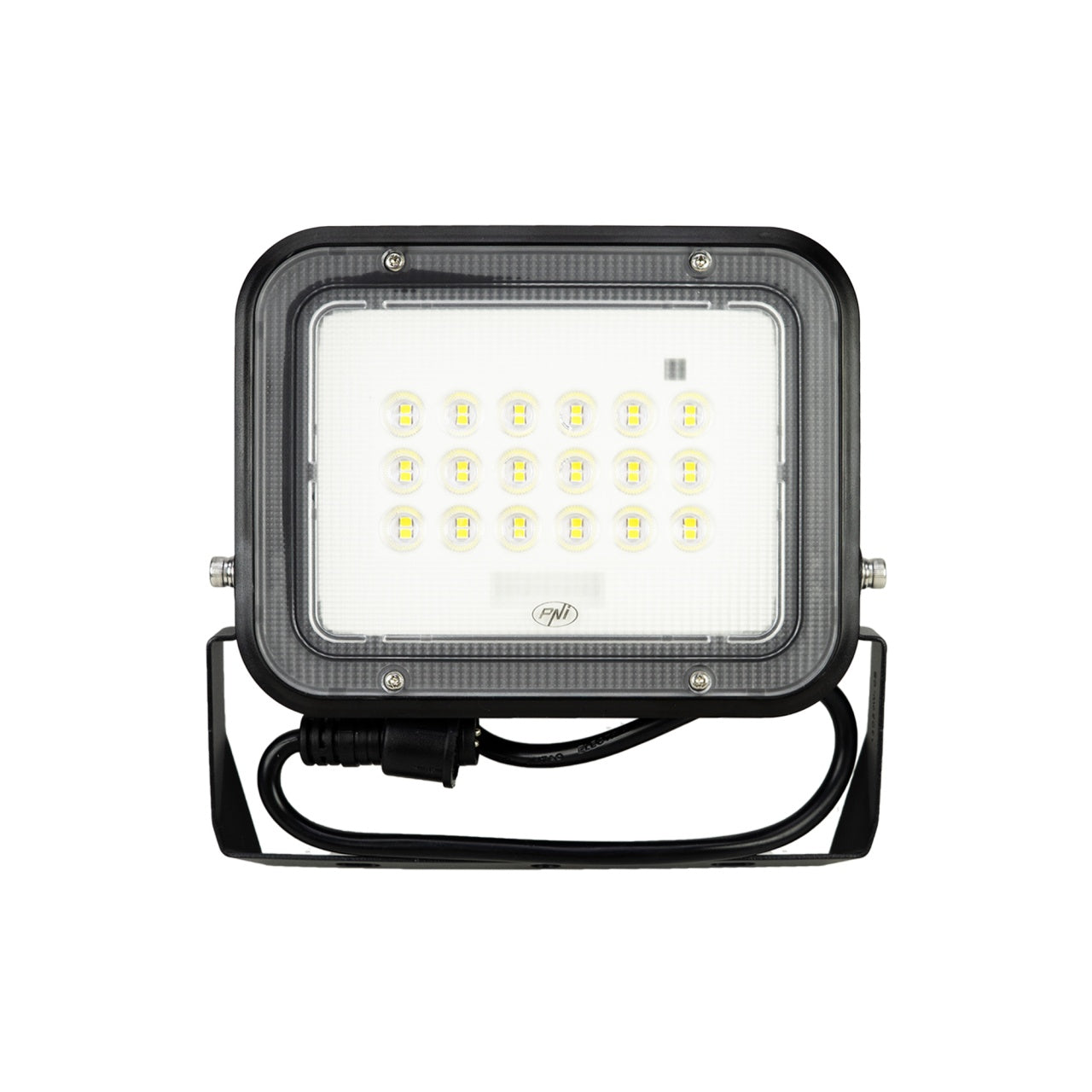 Reflector LED PNI GreenHouse WS50 PRO 50W cu panou solar 6W, acumulator 5000mAh, 800lm, telecomanda, timing si luminozitate reglabila, 6500 K, IP65