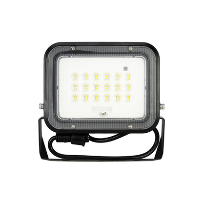 Reflector LED PNI GreenHouse WS50 PRO 50W cu panou solar 6W, acumulator 5000mAh, 800lm, telecomanda, timing si luminozitate reglabila, 6500 K, IP65