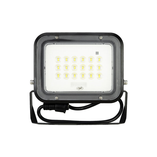 Reflector LED PNI GreenHouse WS50 PRO 50W cu panou solar 6W, acumulator 5000mAh, 800lm, telecomanda, timing si luminozitate reglabila, 6500 K, IP65
