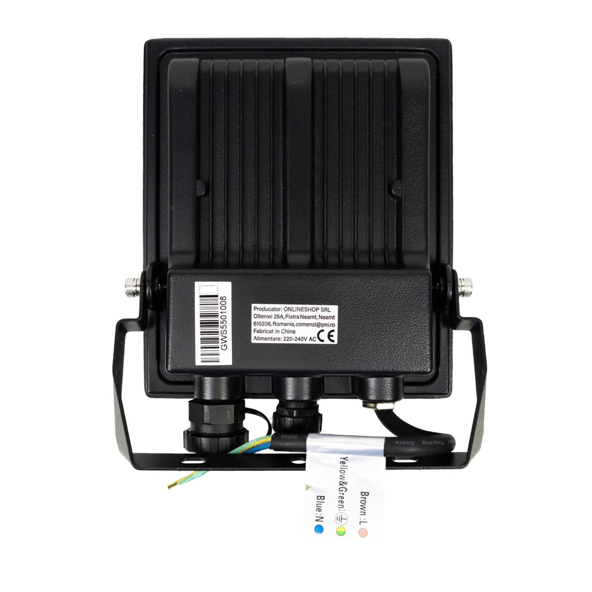 Reflector LED PNI GreenHouse WS550NP 50W alimentare 230V, temperatura de culoare reglabila (3000K, 4000K, 6500K), intensitate luminoasa reglabila