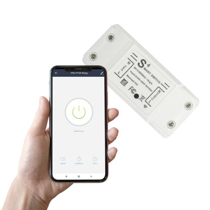Releu inteligent PNI SafeHome PT09 Remote WiFi, 10A, comanda prin internet, aplicatie de mobil Tuya Smart, integrare in scenarii si automatizari smart cu alte produse compatibile Tuya, Alexa si Google
